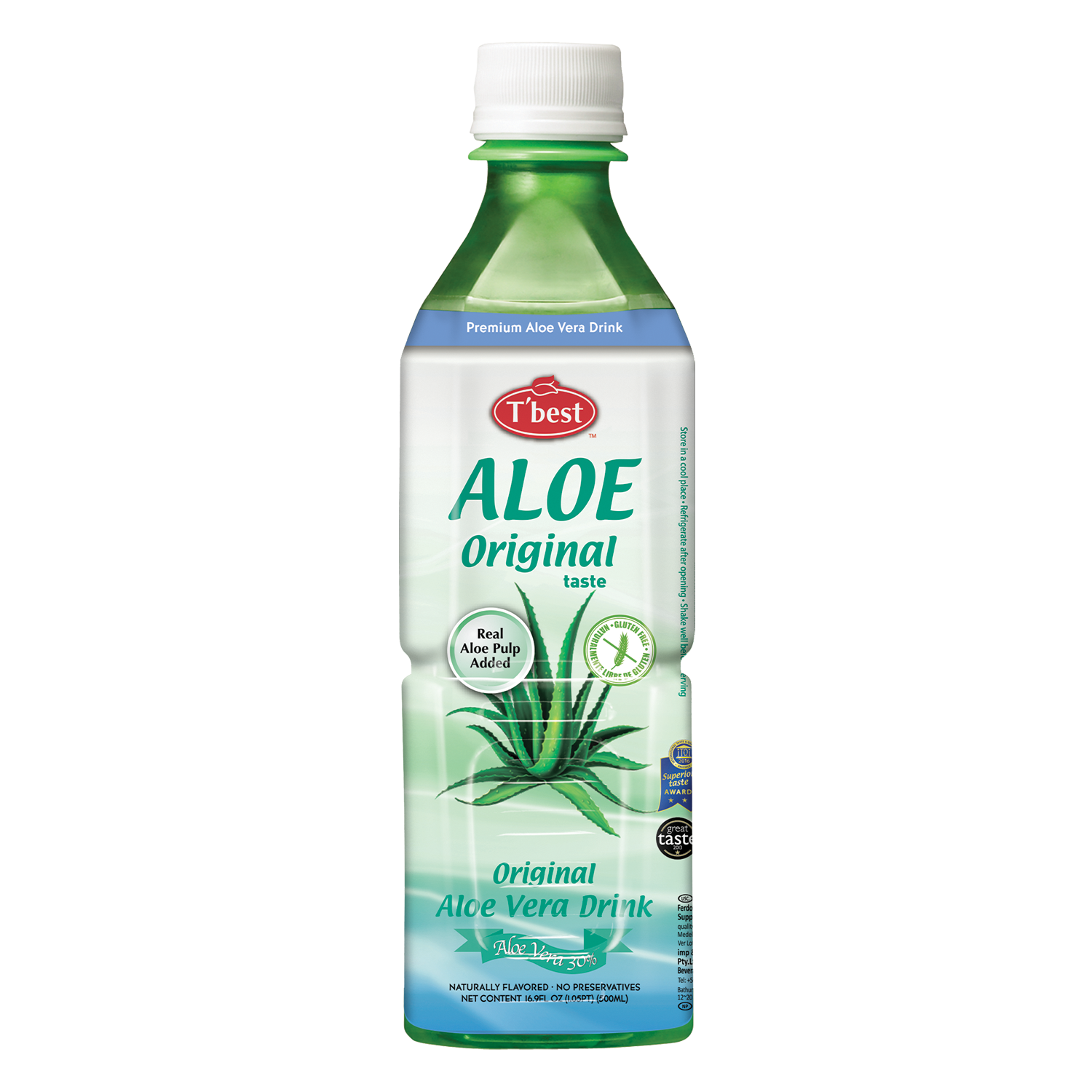 T'BEST Jus d’aloe vera Original - 500 ml