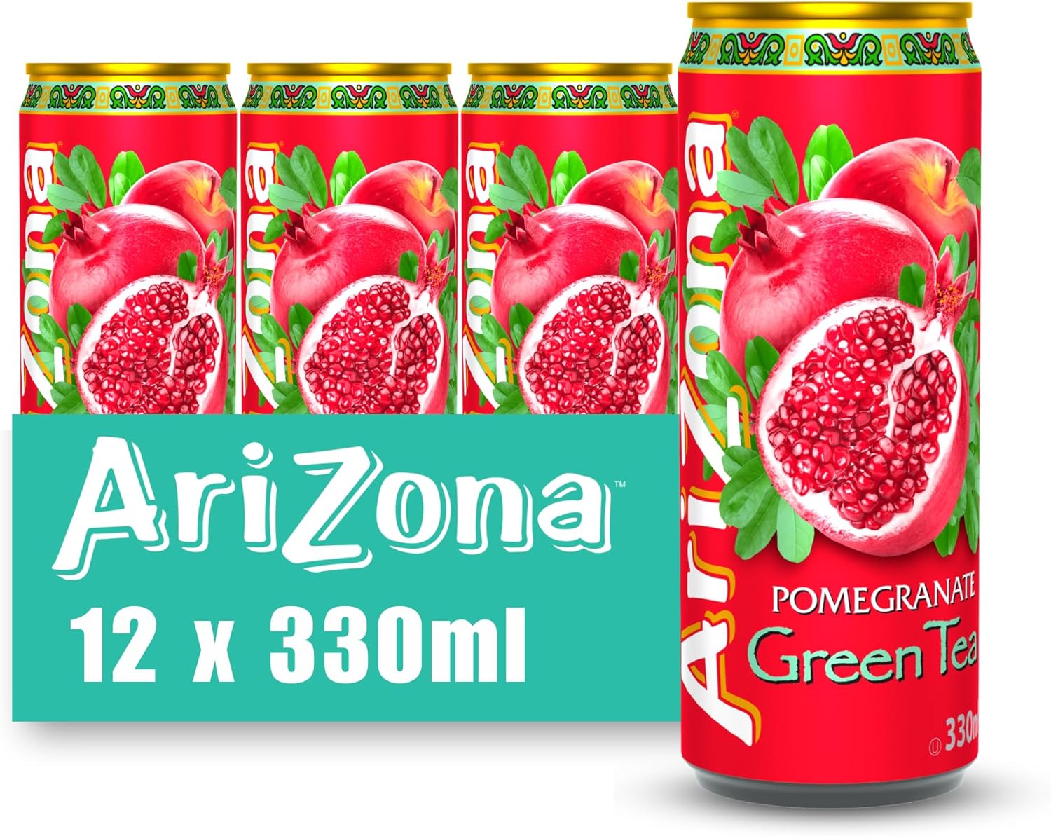 ARIZONA Thé Vert Goût Grenade 12x330ml