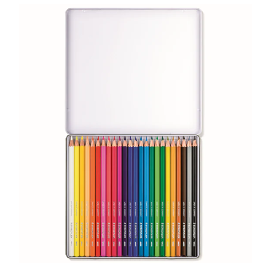 STAEDTLER Lot de 24-crayons aquarellables