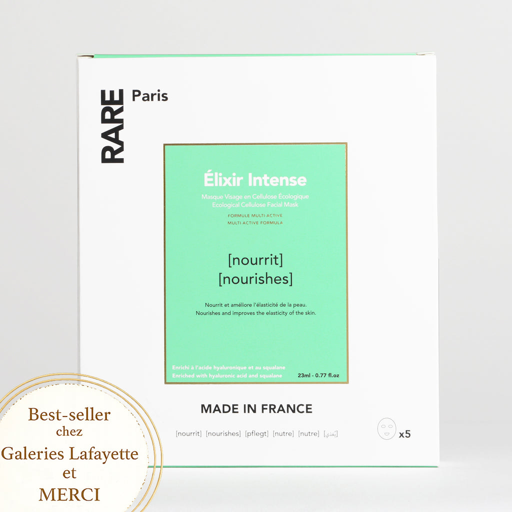 RARE Paris Boîte de Masques Elixir Intense (5 Feuilles)