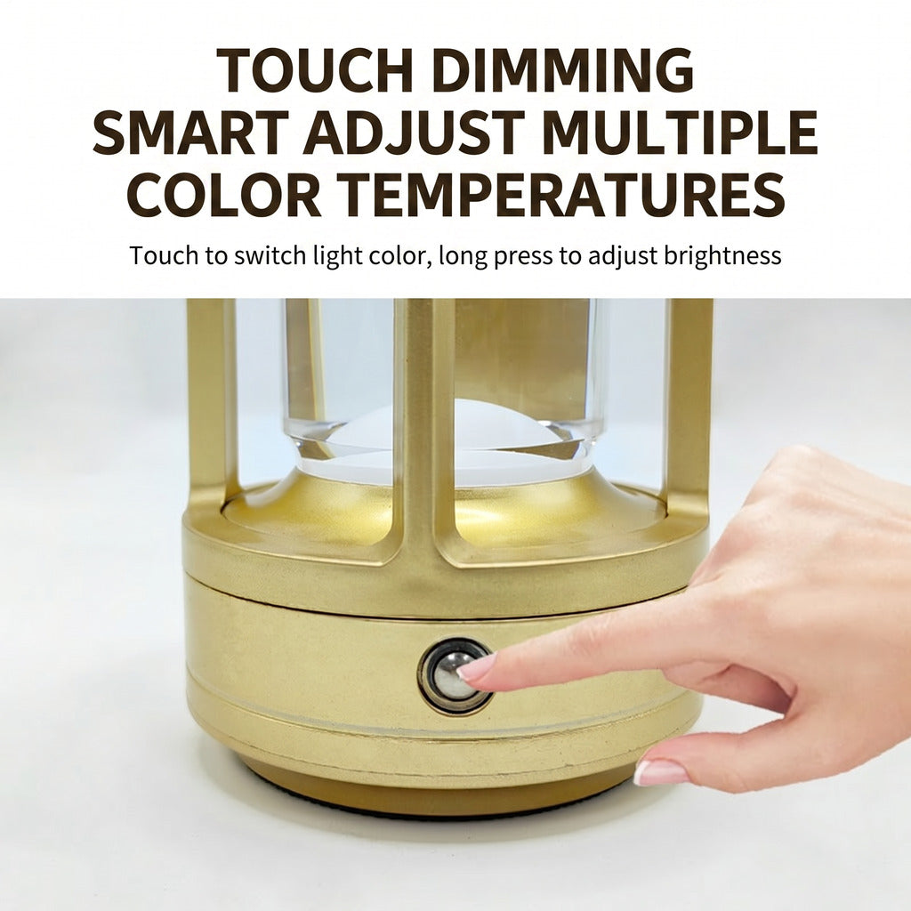 kapanou Lampe de table en métal, design moderne et élégant, modes lumineux blanc chaud, blanc froid et blanc neutre, à intensité réglable sans échelle