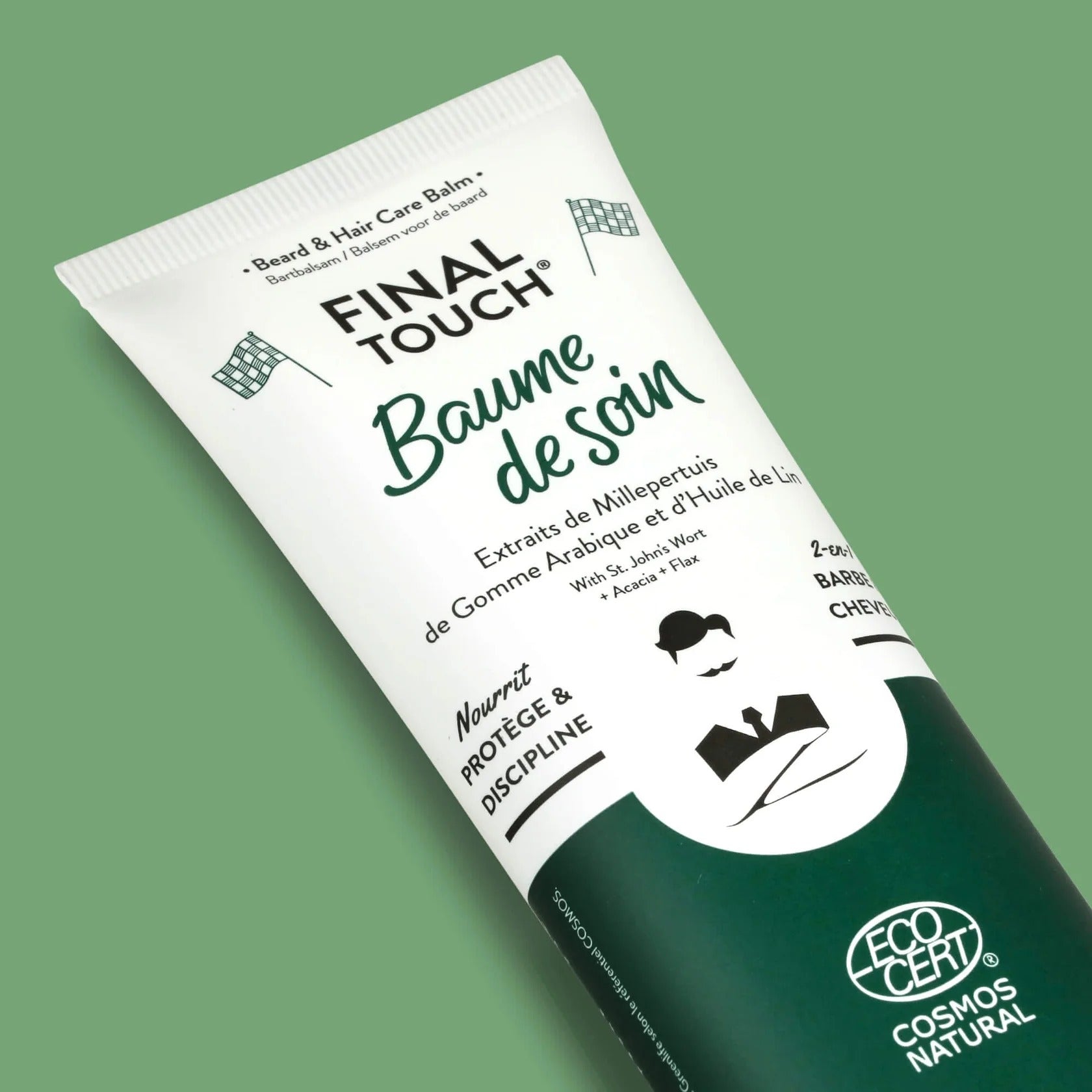 Monsieur Barbier Baume 2-en-1 pour barbe et cheveux - Soin nourrissant et coiffant - 75 ml