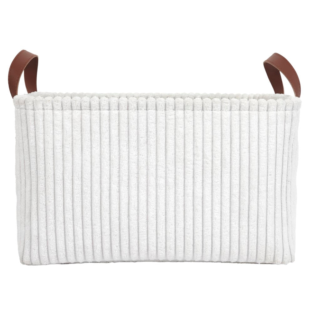 HOME DECO FACTORY Panier de rangement blanc, lot de 3, hauteur 20 cm