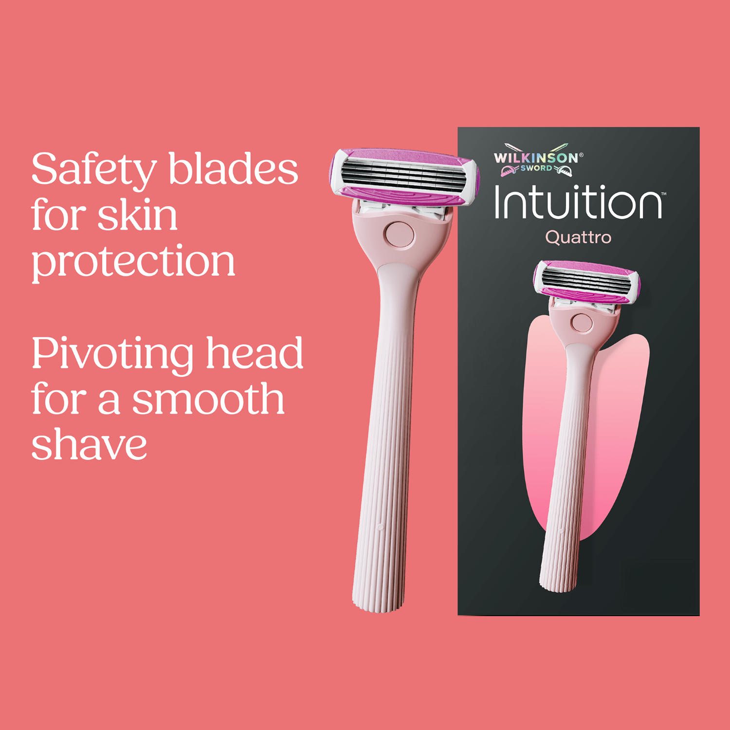 WILKINSON SWORD Intuition Quattro - Rasoir Pour Femme - 1 Recharge