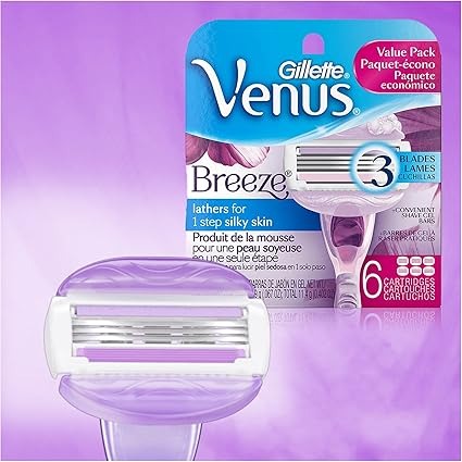 Gillette Venus Breeze Recharges de Lames de Rasoir Lot de 8