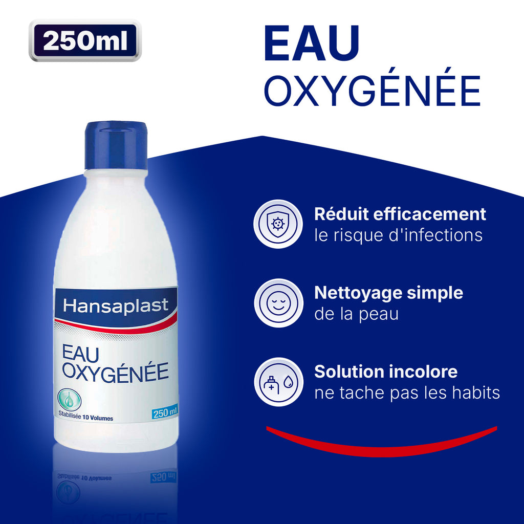 Hansaplast Eau Oxygénée Désinfectante 10 Volumes 250ml