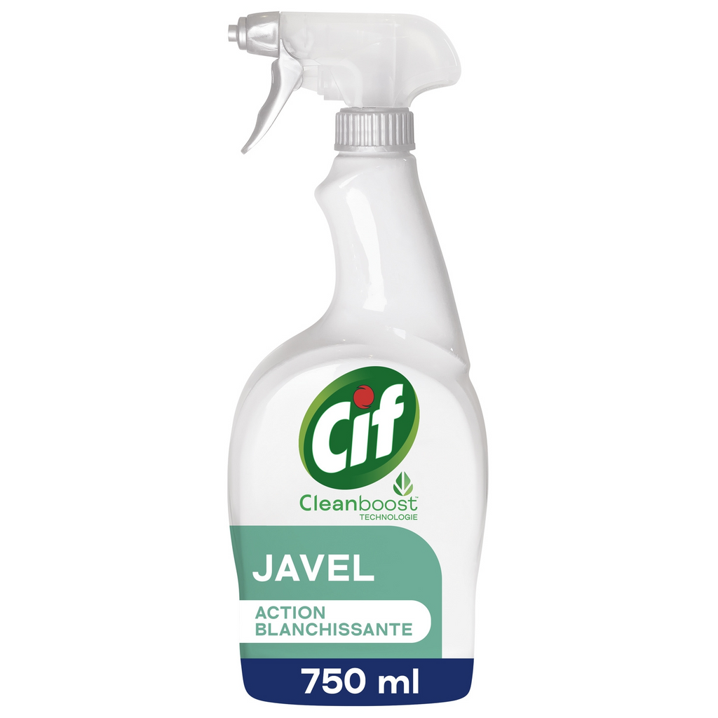 Cif Spray Nettoyant Multi-Usages, Formule Javel, 750 ml