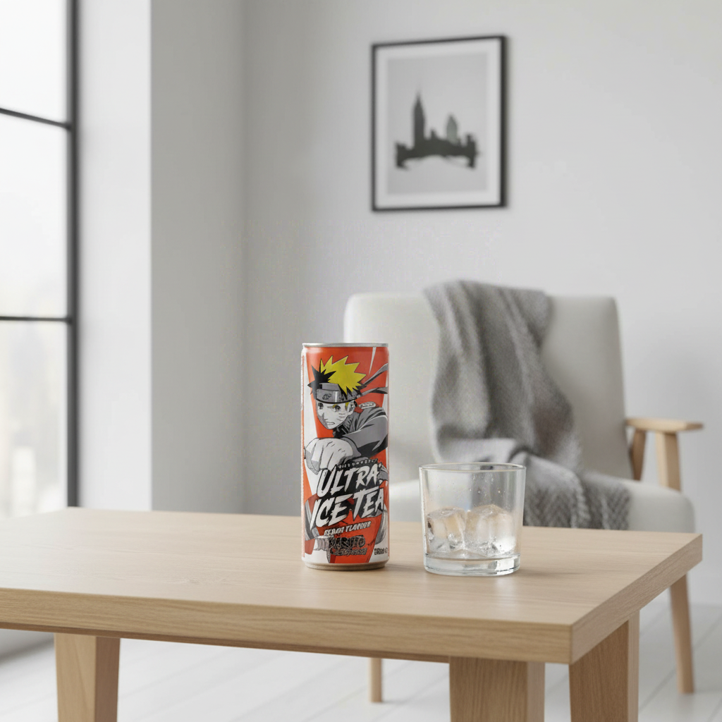 ULTRAPOP Ultra Ice Tea Naruto Thé glacé à la pêche - 33 cl