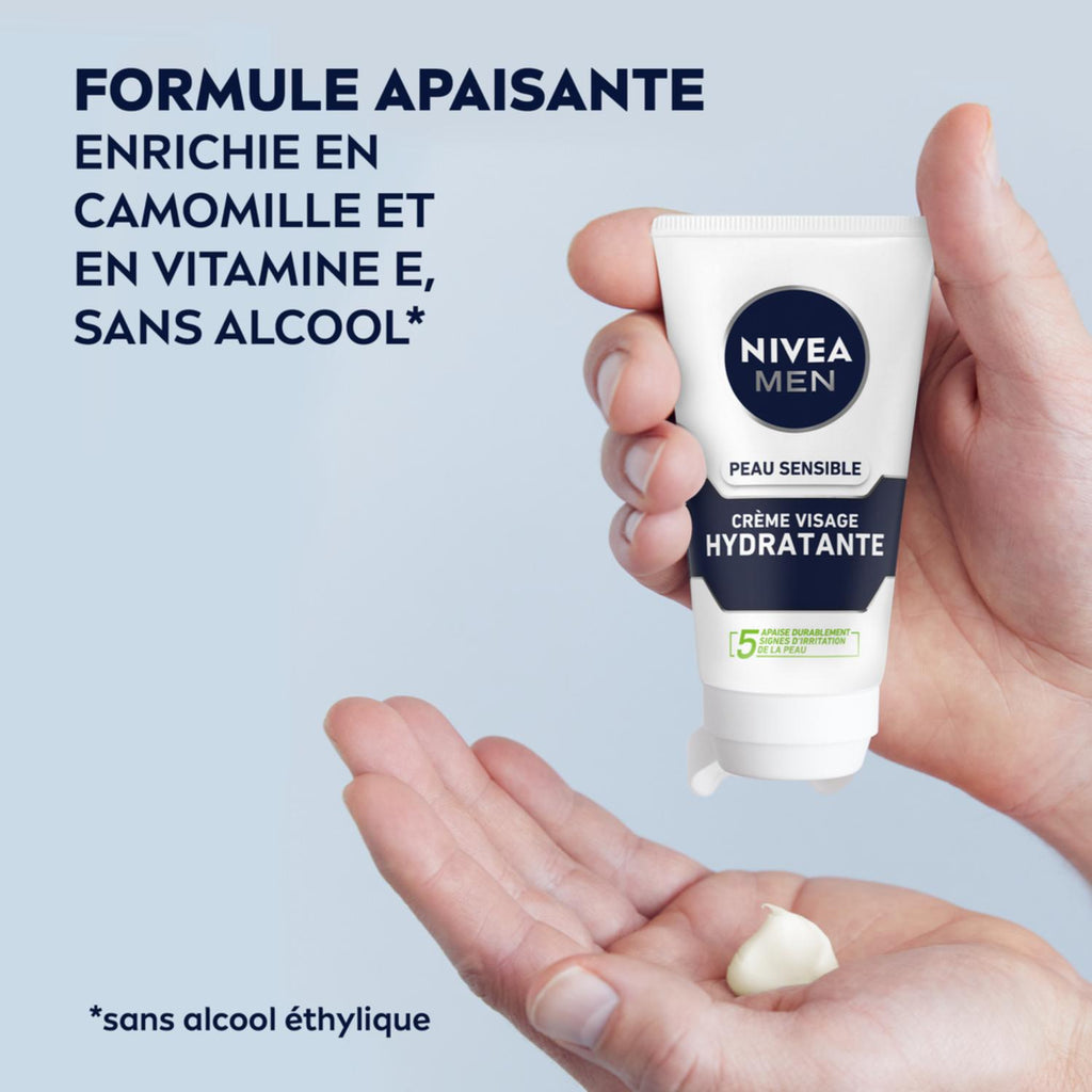 NIVEA MEN Sensitive Visage Crème Hydratante 75ml