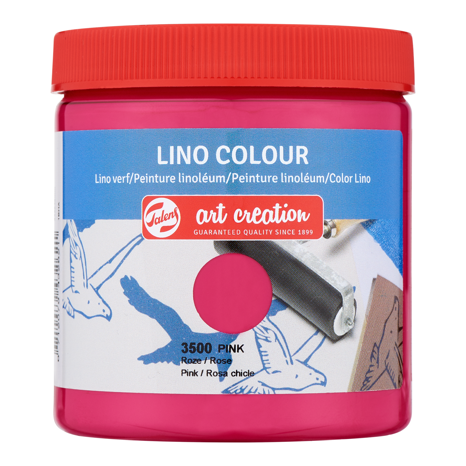 Talens Art Creation Peinture pour linoléum Pot 250 ml Rose 3500