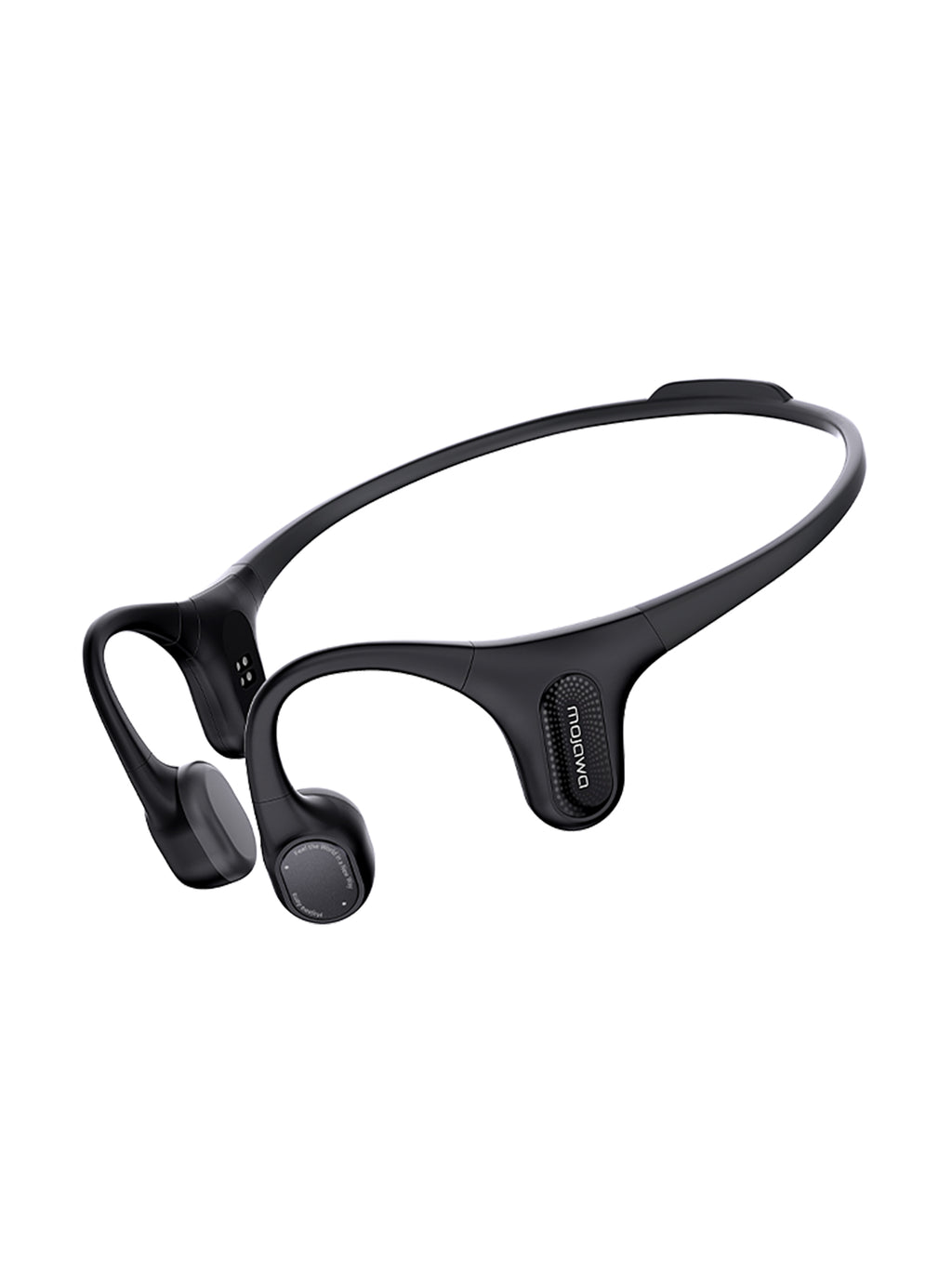 Mojawa Aerra Écouteurs de sport Bluetooth étanches IP67 à conduction osseuse - Noir