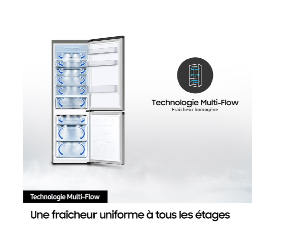 Samsung RB38C600EB1 Réfrigérateur combiné Bespoke AI Space Max 390 L