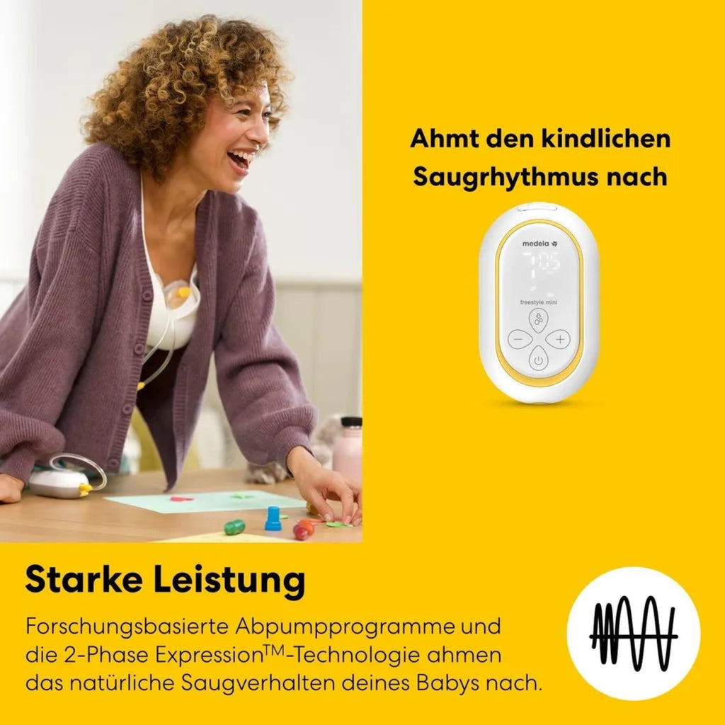 MEDELA Freestyle Mini Hands-Free - Tire-lait électrique double, coquille 24 mm