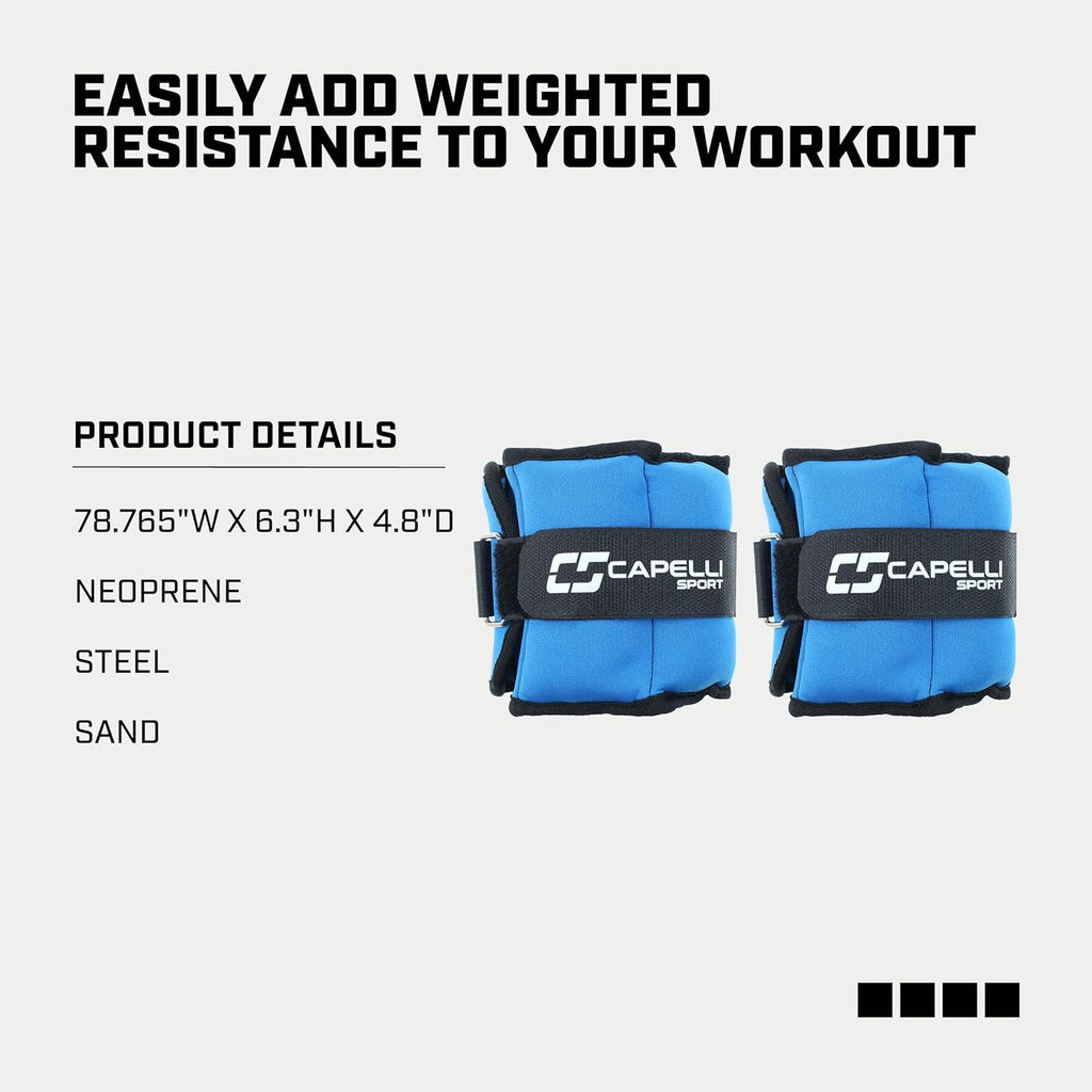Poids de cheville et poignet 4LB, 2lb*2pcs Poids pour poignet jambe bras pour femmes hommes enfants, Sangles réglables, Poids renforcés pour kinésithérapie, course marche fitness gym entraînement