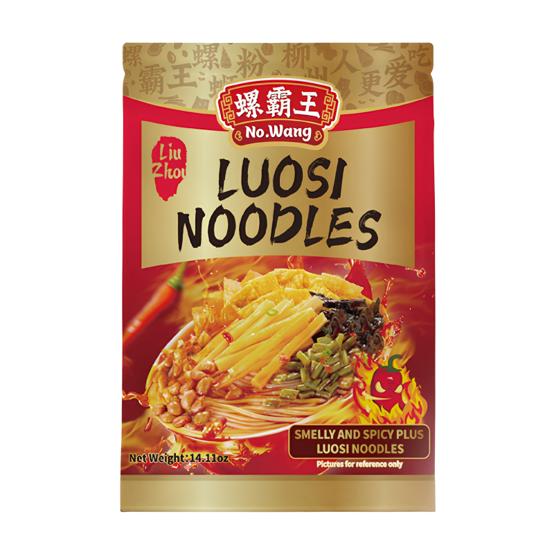 Luo Ba Wang Nouilles de riz luosifen ultra épicées arôme prononcé de pousse de bambou 400 g