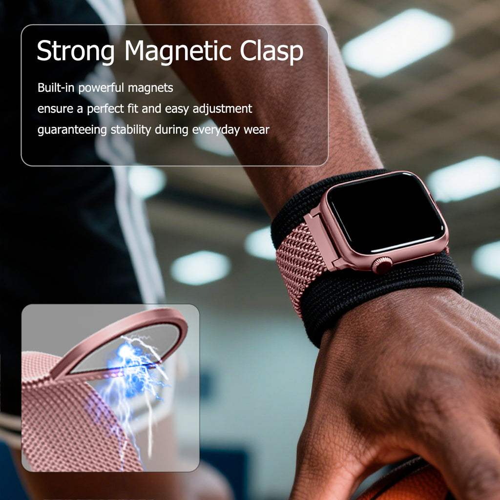 APPLE Bracelet milanais pour Apple Watch, 38/40 mm - Rose poudré