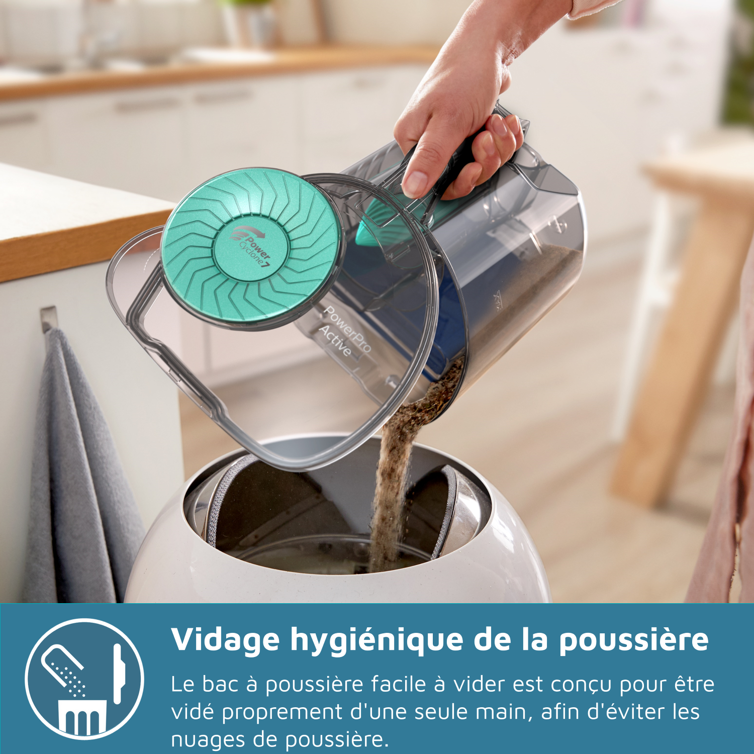 Philips Aspirateur sans sac FC9556/09 Série 5000 LED Bleu 900 W