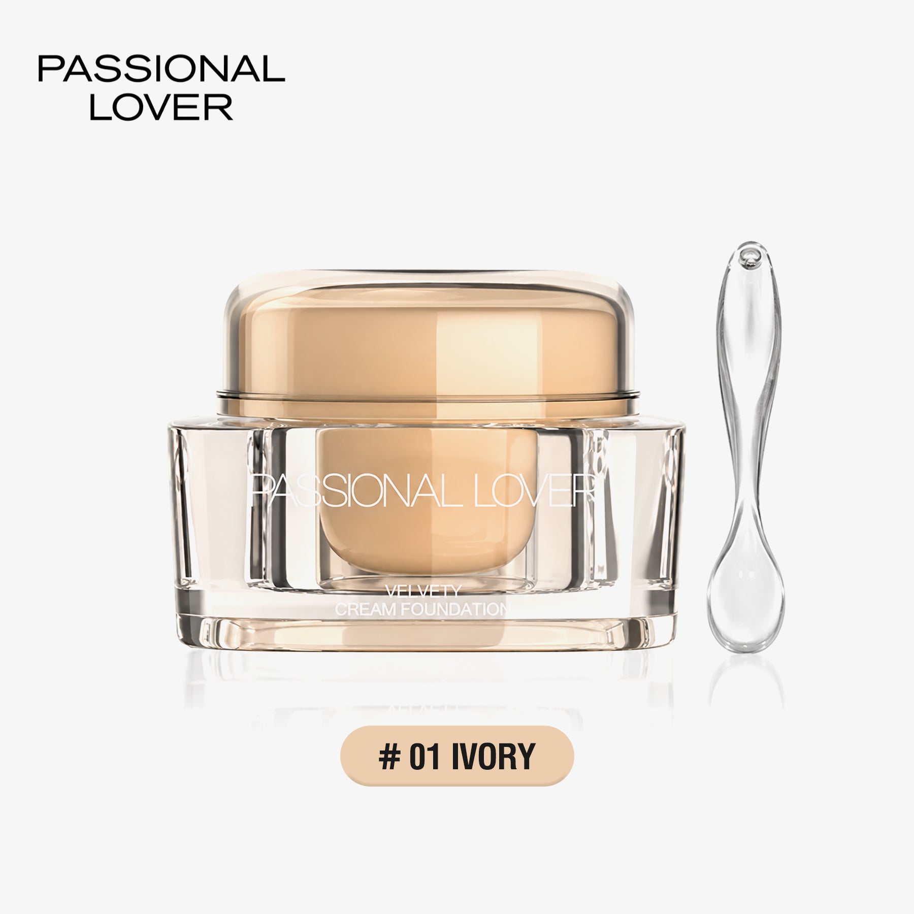 Passional Lover Fond de Teint Crème Invisible 01 Ivoire 30 g