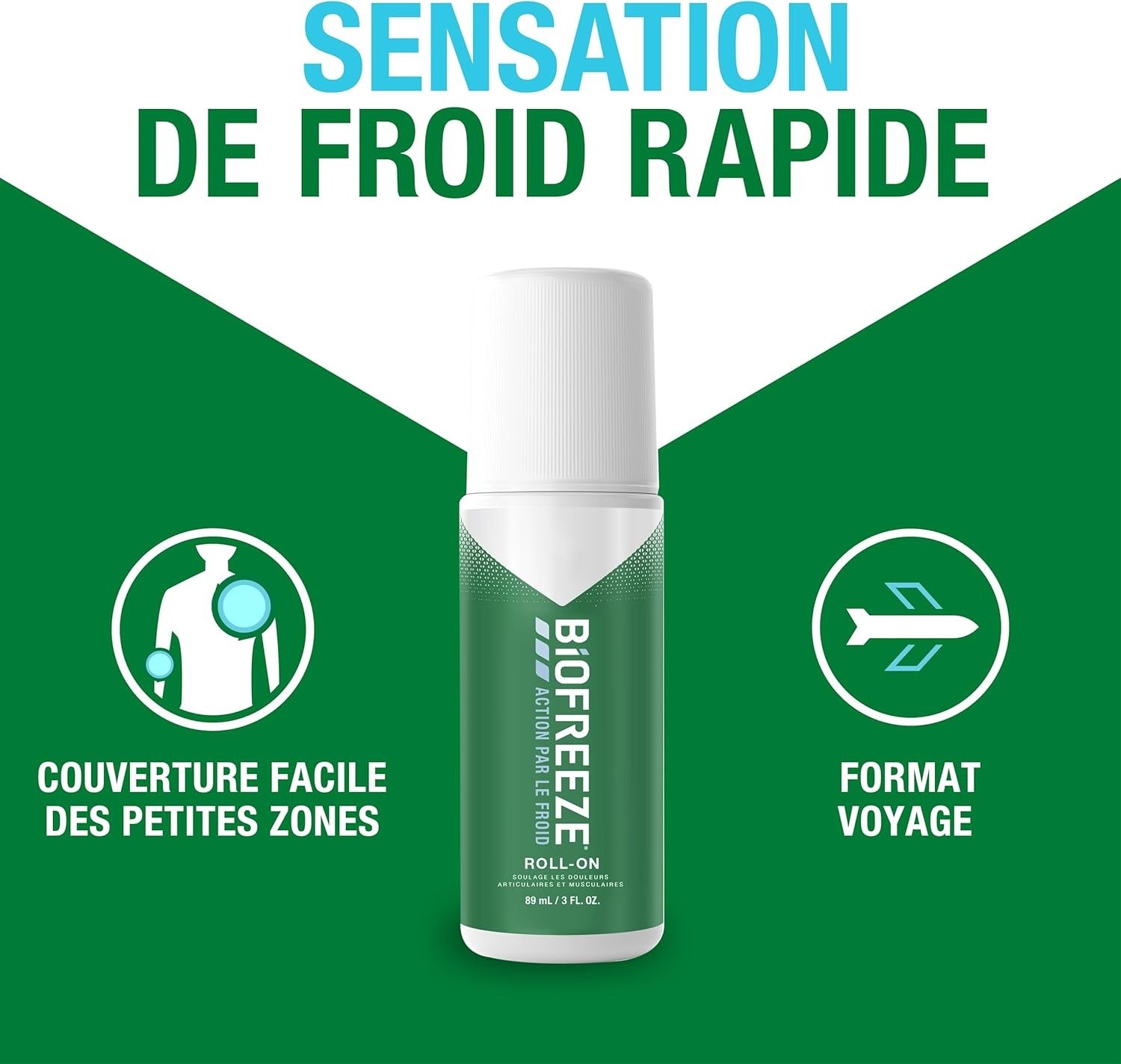 Biofreeze Roll-On Anti-Douleur 89 ml