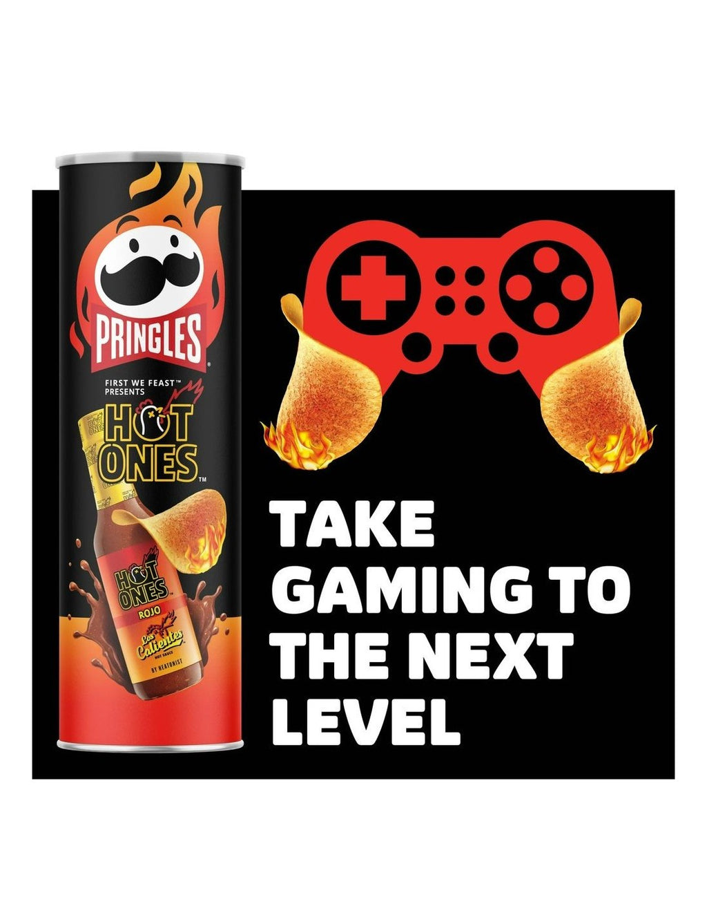 PRINGLES Chips Hot Ones saveur Rojo 156 g
