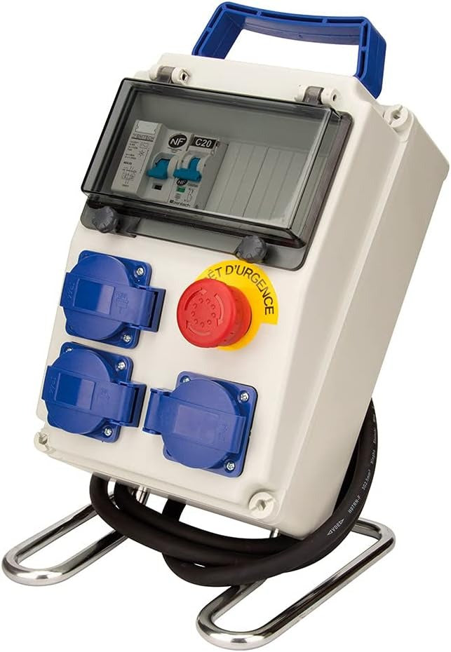 Coffret 8 modules de chantier IP54 équipé avec accessoires - Zenitech