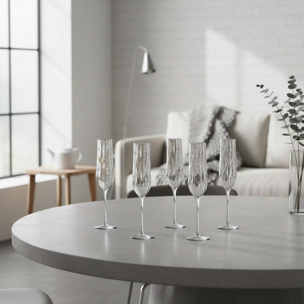 BJÖRN STEN Lot de 6 flûtes à champagne - 26 cl