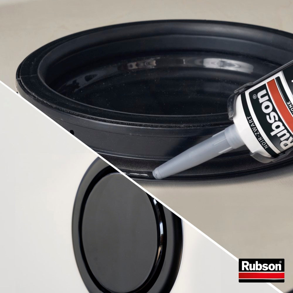 Henkel Rubson – Mastic Special Materials Autos-Bateaux (cartouche de 280 ml) – Mastic noir à base de silicone pour collages et réparations – Etanche pour nombreux matériaux