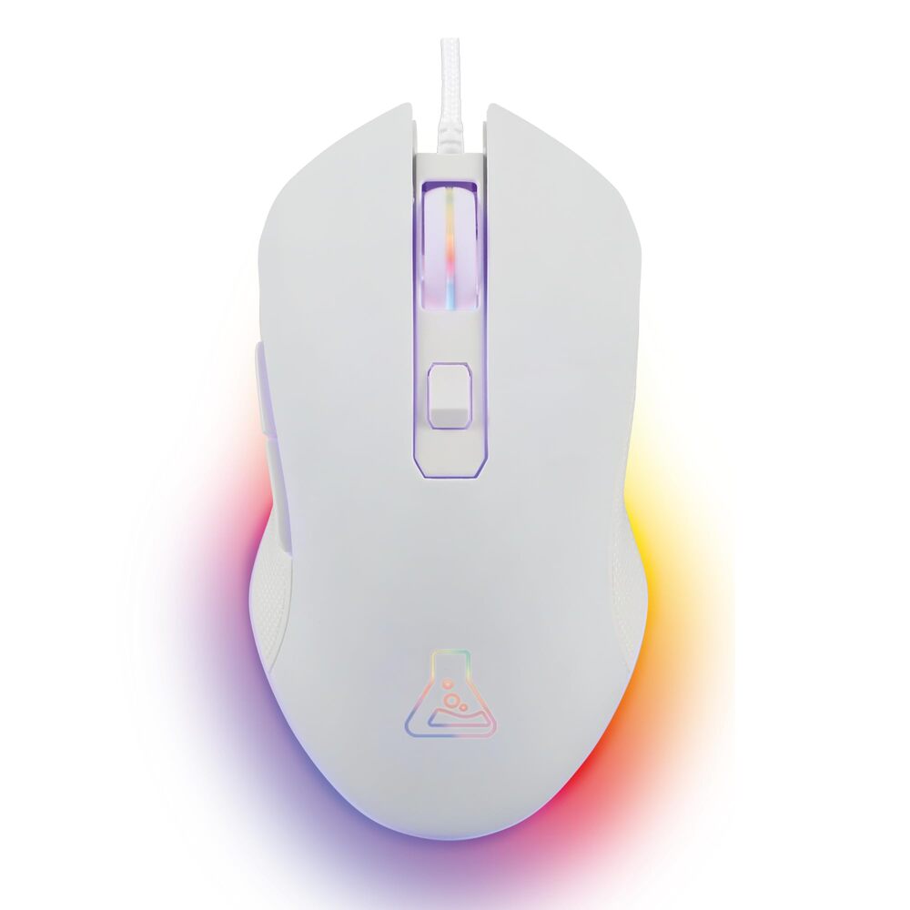 THE G-LAB KULT-HELIUM Souris Gaming Filaire - 6400 DPI, 6 Boutons - Blanc