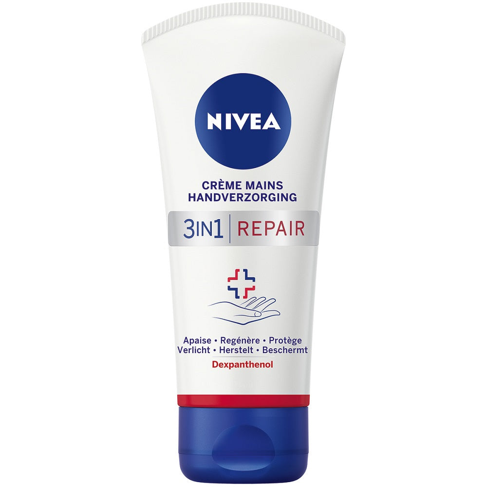 NIVEA Crème Mains Repair 3‑en‑1 - 75 ml