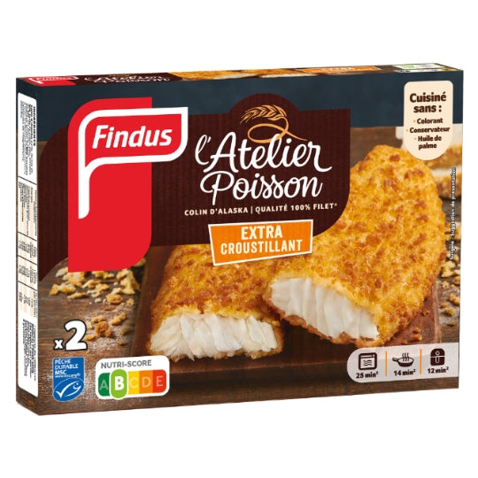 Findus Colin d'Alaska Extra croustillant MSC 250 g (2 pièces)
