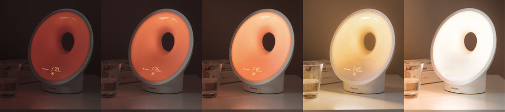 Philips SmartSleep HF3654/01 Réveil lumineux - simulation de l’aube et du crépuscule, relaxation guidée par la lumière, sons naturels ou radio FM, écran tactile intelligent, lumière nocturne - Blanc