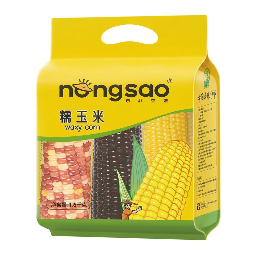 Dong Bei Nong Sao Maïs cireux 1,6 kg jaune/noir/tacheté