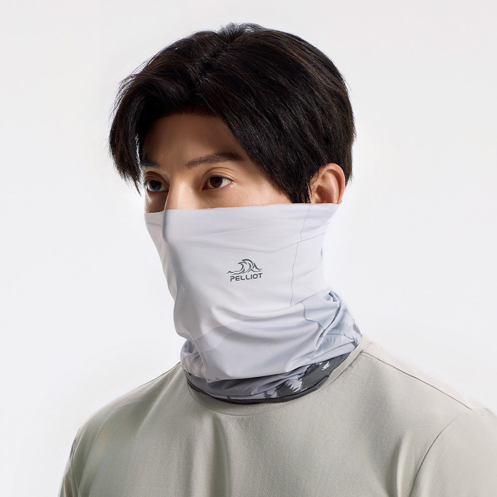 PELLIOT Foulard de tête d'extérieur Gris mouette Unisexe Camping voyage Imperméable durable