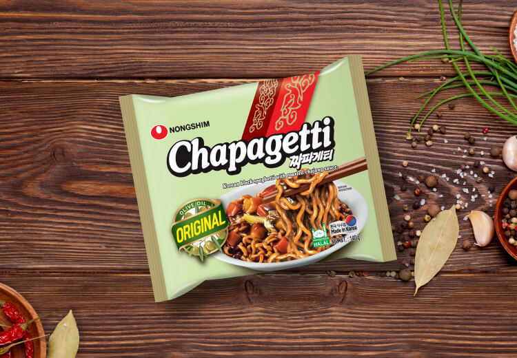 Nongshim Chapagetti - Pâtes aux nouilles avec sauce chajang - 20 x 140 g