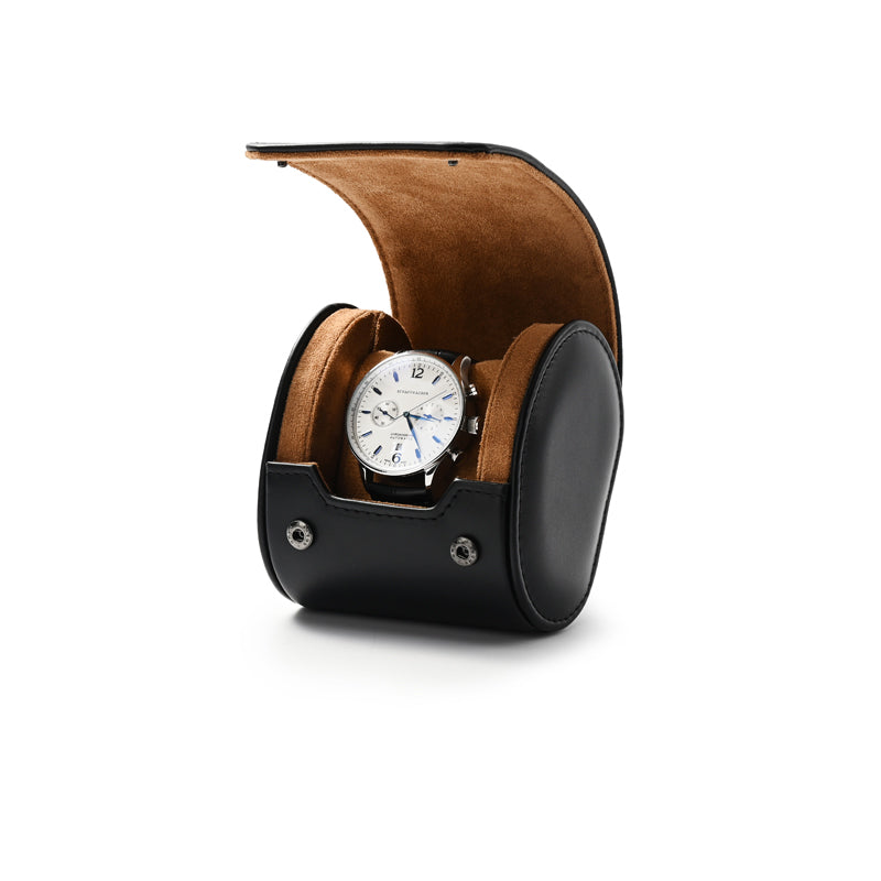 Oirlv Boîte de rangement pour montres 1-2 emplacements avec coussin, pochette pour