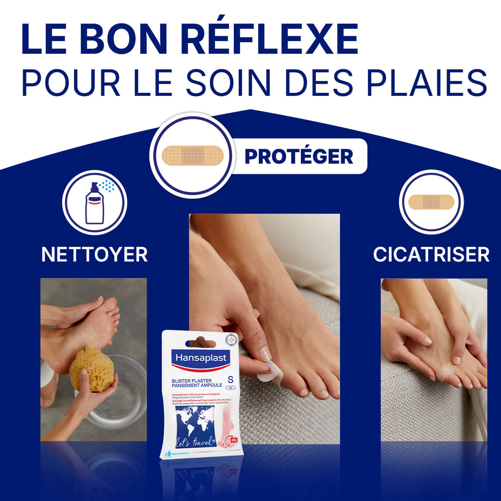 Hansaplast Pansements hydrocolloïdes ampoules petit format x6