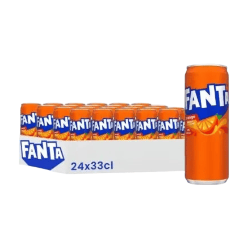 FANTA Soda à l'orange pack de 24 x 33 cl
