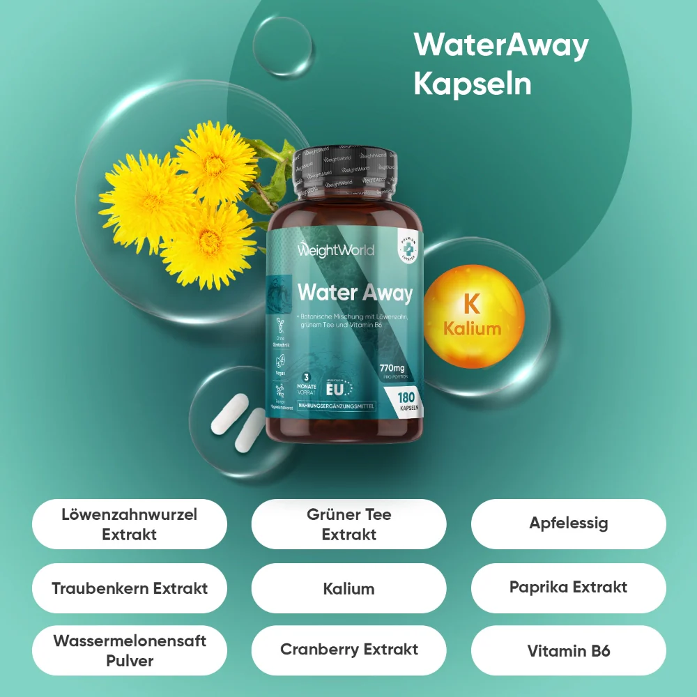 WeightWorld Water Away 180 gélules