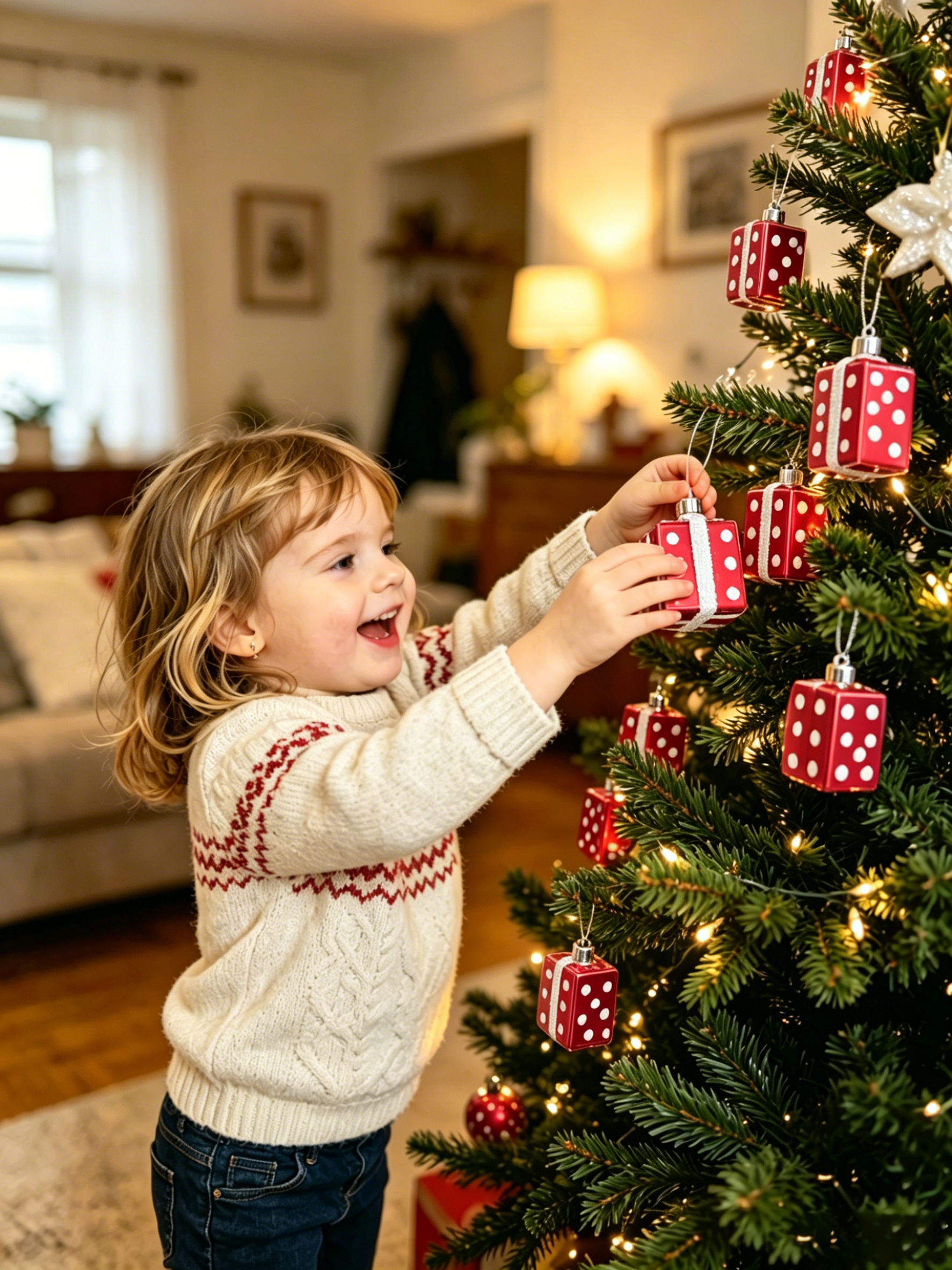Ju7cer 6 accessoires d'emballage cadeau pour sapin de Noël, décorations de boules de Noël, pour la décoration du sapin de Noël, ensemble de décoration de Noël
