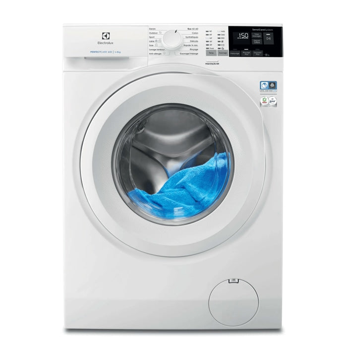 ELECTROLUX EW6F4109RA Lave-linge frontal pose libre - 9 kg - 1400 tours/min - Blanc - Classe A