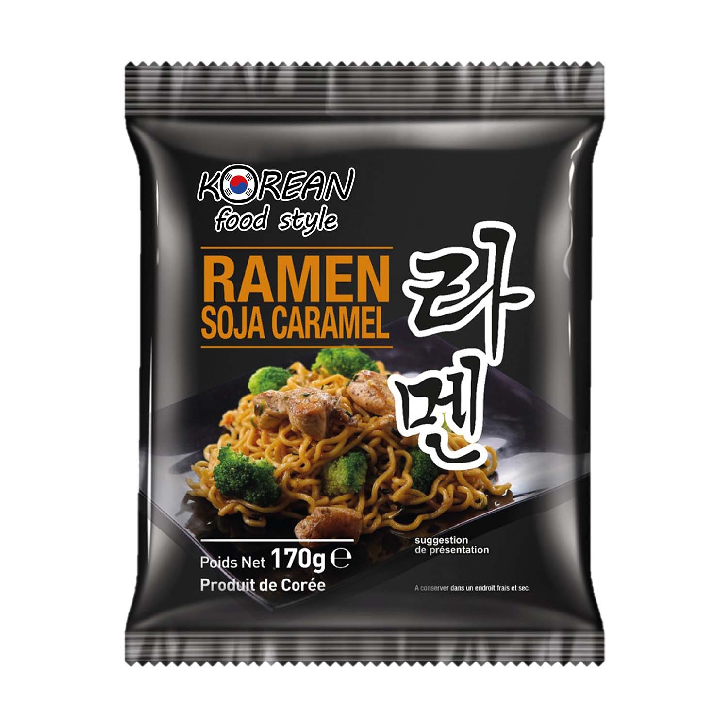 Korean Food Style Nouilles ramen saveur caramel au soja - 170 g