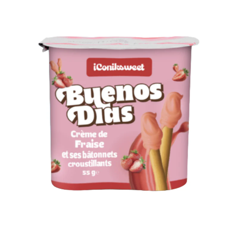 BUENOS Bâtonnets à la crème de fraise 55 g