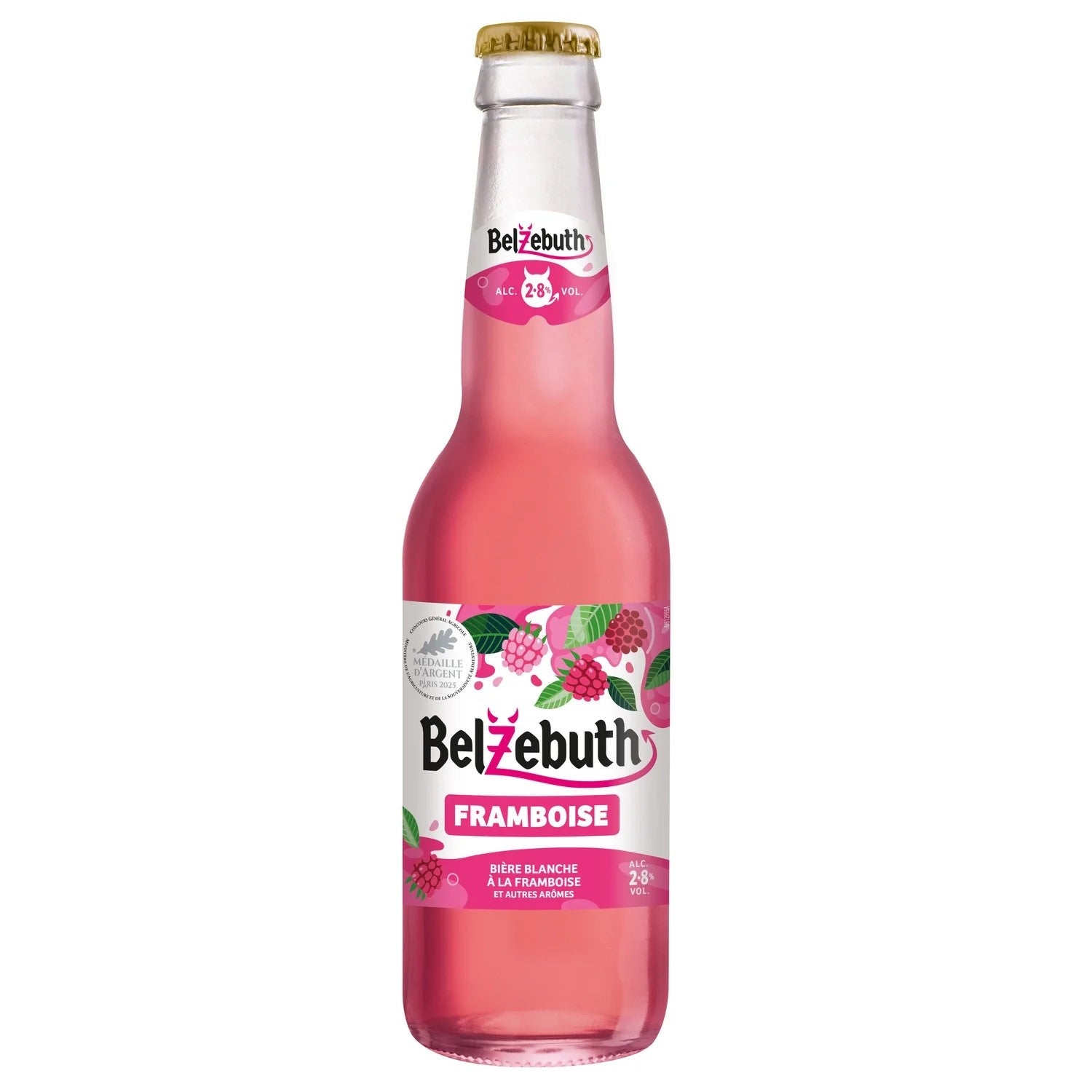BELZEBUTH Bière blanche aromatisée à la framboise 2,8 % - 33 cl