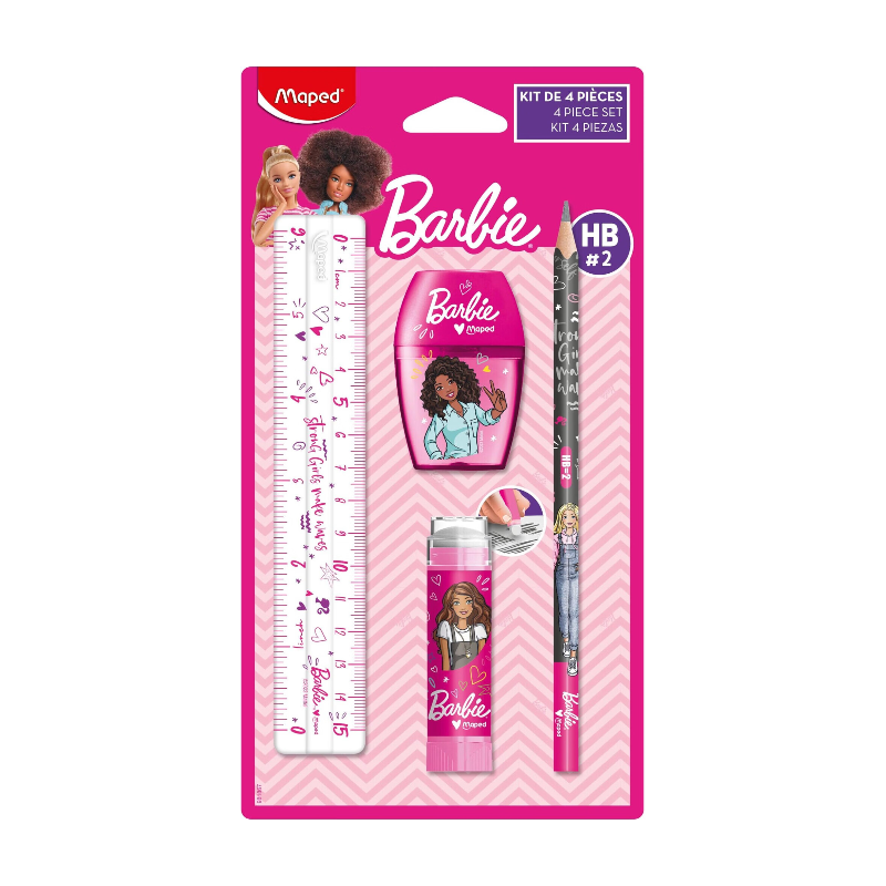 Maped Barbie Mini ensemble de papeterie