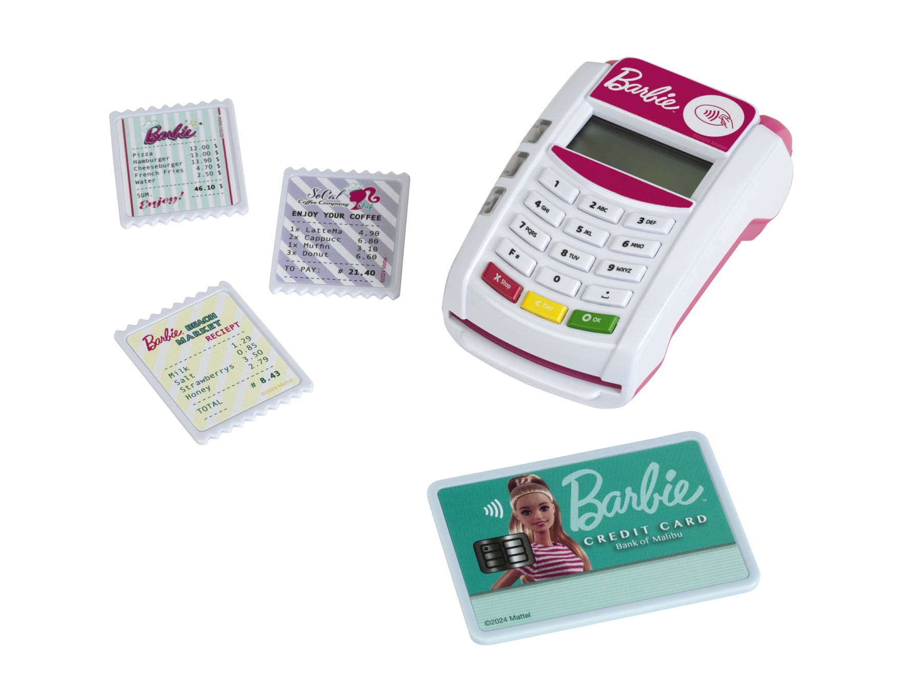 Theo Klein Barbie 7335 Terminal de paiement avec lumières et effets sonores