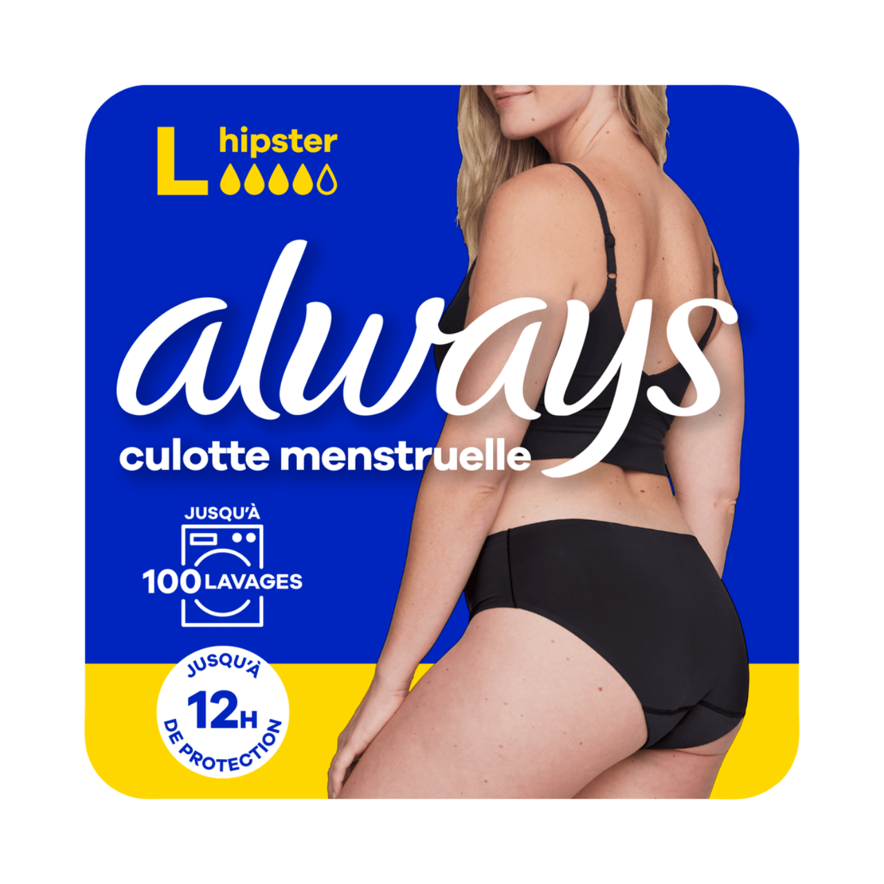 ALWAYS - Culotte Menstruelle Hipster Taille L - 1 Unité