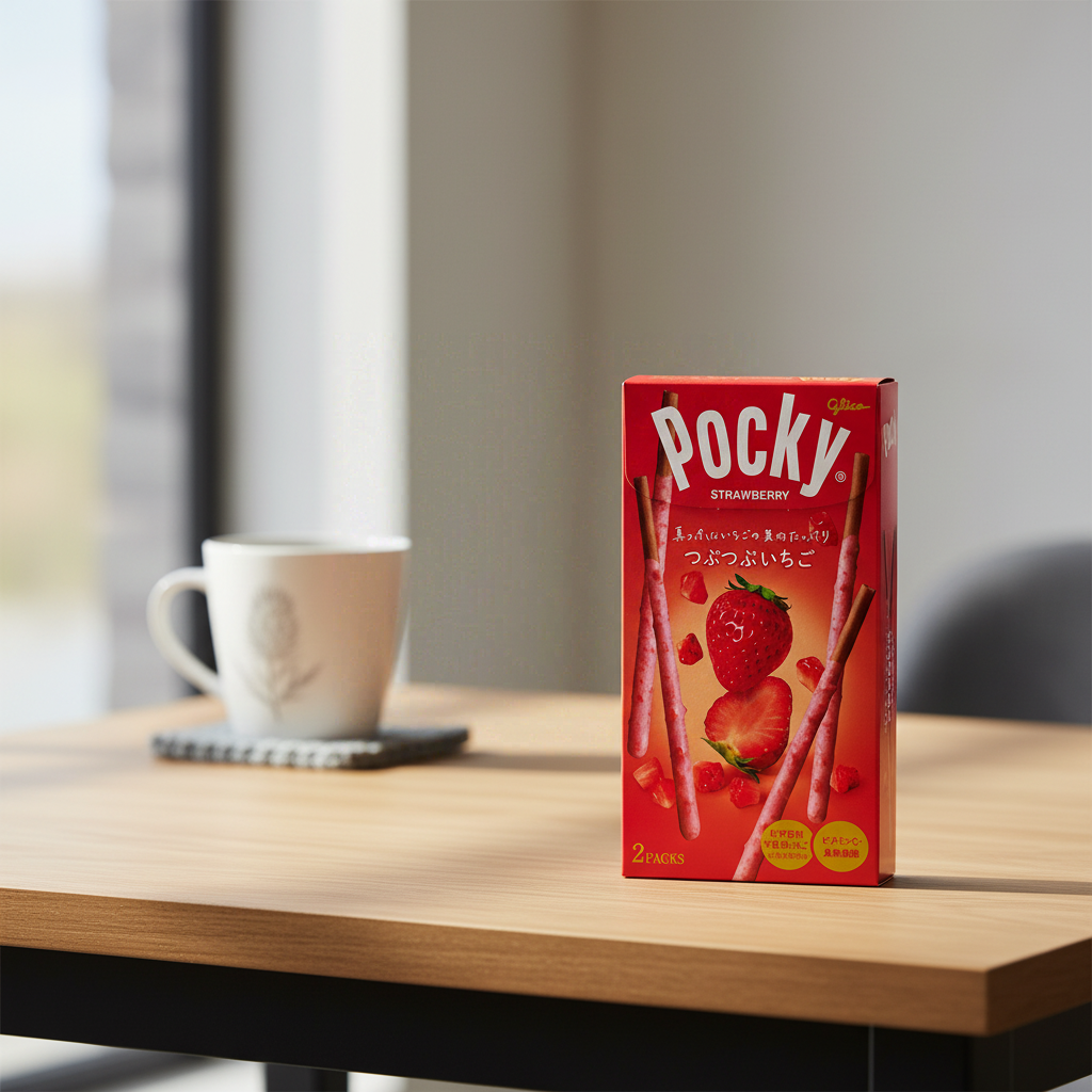 Glico Pocky Biscuits aux éclats de fraise - 55 g