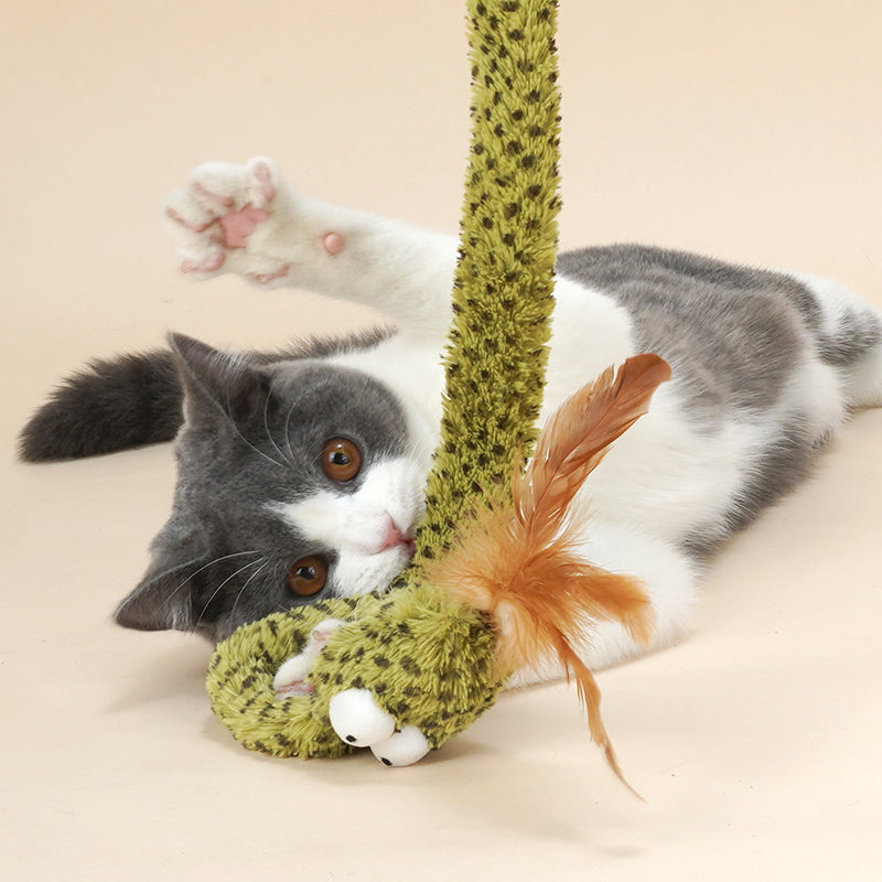 zeze Canne de jeu serpent à sonnette pour chat