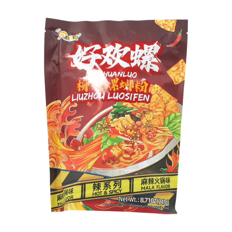 HaoHuanLuo Nouilles de riz Luosifen saveur fondue chinoise épicée 247 g