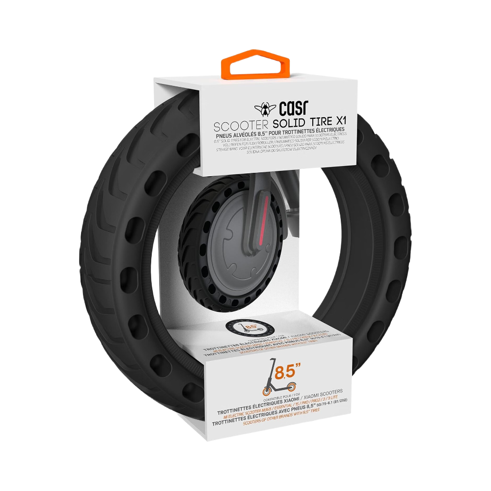 PNEU ALVEOLE 8,5" pour TROTTINETTES NOIR